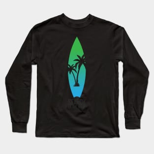 Surfboard with palm logo Long Sleeve T-Shirt